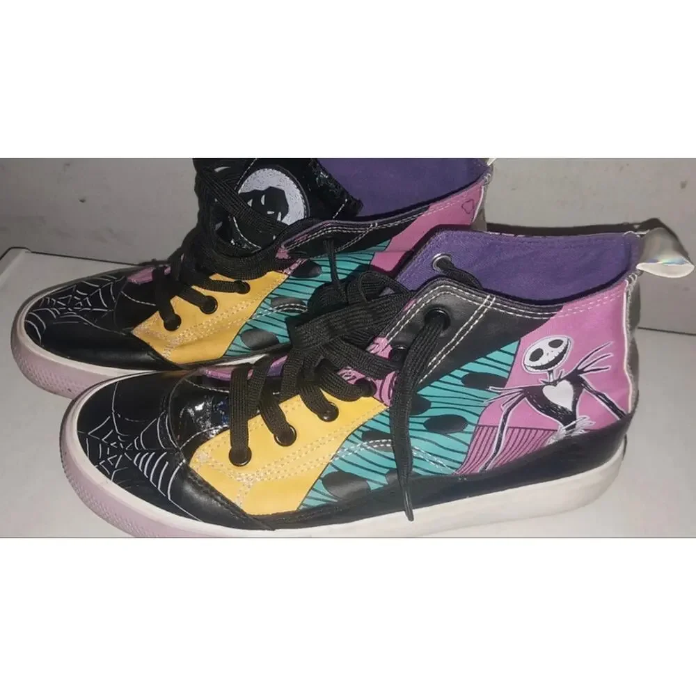Disney Nightmare Before Christmas Jack Sally HighTop Sneakers Womens 8 Ground Up